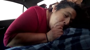 mom milking blowjob cheating on dad after dropping him off work