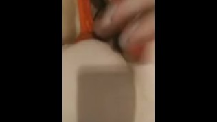 Fucking her with a dildo in my ass