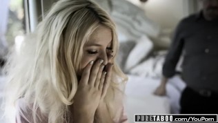 PURE TABOO Angry Dad Spanks and Creampies his bratty daughter