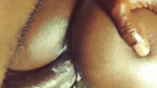 Ebony Creampie On Big Black Cock