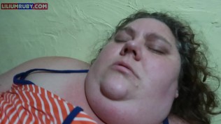 Obese BBW Thot Masturbates Naked-Fat Belly Jiggles Orgasms Amateur Slut