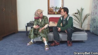 60 Years Mature Woman Giving It To Stranger’s Hard Cock