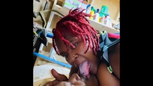 Beautiful BBW Wife Gets Mad & Husband For Talking Too Much & Rhode Dick Like A Savage Sucked