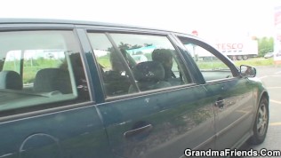 Fucked on the street an old slut