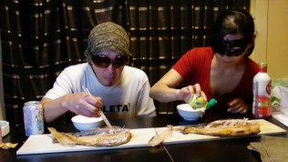 Stripe dinner & Squirting　ほっけでご飯&オナ潮吹き