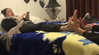 Can I massage your beautiful feet -foot fetish -sock fetish femdom